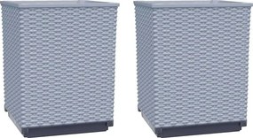 Zestaw 2 Jasnoszarych Donic Ogrodowych N4-P30