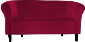Sofa Milo tkanina Welur wygodna sofa tapicerowana do salonu i poczekalni : Kolor nogi - Venge, Kolor tkaniny - VELVET - MG31, Typ tkaniny - Velvet, Wysokość nogi - 15 cm