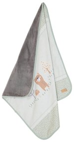 Jasnozielony koc dziecięcy z mikropluszu 80x80 cm Woodland Buddies – Roba