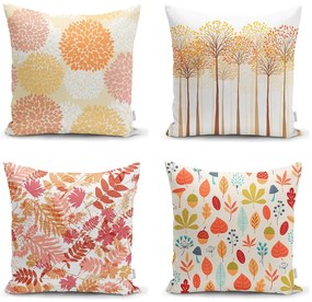 Zestaw 4 poszewek na poduszki Minimalist Cushion Covers Autumn Design, 45x45 cm