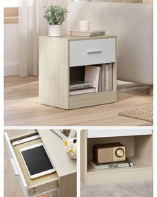 Zestaw szafek nocnych E1081, dąb, 2 szt.