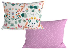 Zestaw 2 sztuk dekoracyjnych poszewek na poduszkę LUNETTA 40x60 cm, różowy