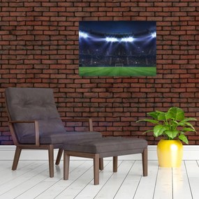 Obraz na szkle - Stadion piłkarski (70x50 cm)