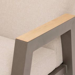 Zestaw aluminiowy HELIOS dla 7 osób (szaro-brązowy)