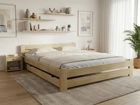 Łóżko Laura 140 x 200 cm, sosna Stelaż: Bez stelaża, Materac: Materac Deluxe 10 cm