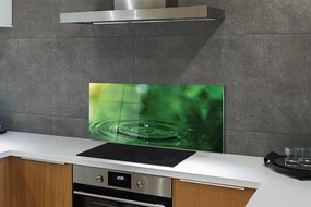 Szklany Panel Czysta Kropla w Makro