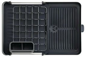 Ciemnoszary regulowany ociekacz ze stali nierdzewnej 36x32 cm Extend Steel – Joseph Joseph