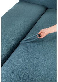 Niebieska rozkładana sofa z materiału bouclé 247 cm Quinoa – Bonami Selection