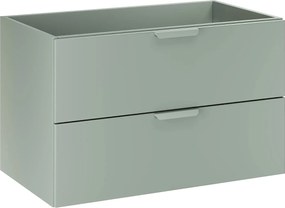 Jasnozielona szafka łazienkowa pod umywalkę - Verdessa 3X 80 cm