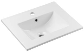 COMAD UM-2050RB DANCE 50 DP - Umywalka wpuszczana 52x40 cm, ceramika, matowa bia