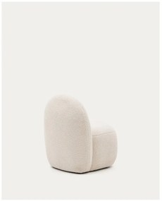 Biały fotel dziecięcy z materiału bouclé Bucky – Kave Home
