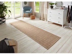 Brązowy chodnik BT Carpet Nature 500, 80x500 cm