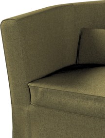 Pokrowiec na fotel Ektorp Tullsta kolor zielony tkanina strukturalna