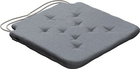 Poduszka na krzesło Olek kolor czarny tkanina outdoorowa, strukturalna