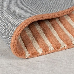 Wełniany dywan tkany ręcznie w kolorze terakoty 200x290 cm Lozenge Terracotta – Flair Rugs