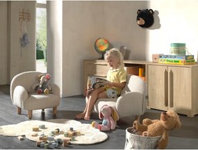 Beżowa sofa dla dzieci z materiału bouclé 89 cm Rocky – Vipack