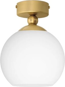 Przysufitowa złota lampa z kloszem kulą KLM-S1K