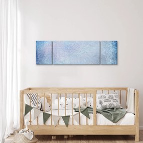 Obraz - Mandale w niebieskim (170x50 cm)