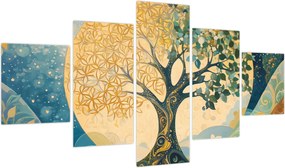 Obraz – Drzewo życia w księżycu (125x70 cm)