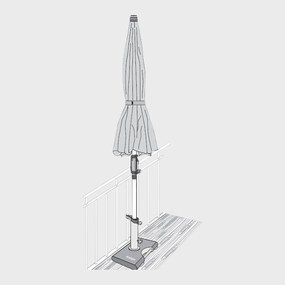 KNIRPS 25 kg - granitowy stojak na parasole balkonowe