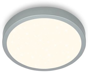 Briloner 3704-014-LED Plafon ściemnialny RUNA LED/22W/230V srebrny+pilot