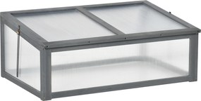 Outsunny Mini-szklarnia, mała szklarnia ogrodowa z płytami PC, Dobra przepuszczalność światła, 100D x 65S x 40W cm