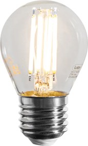 Zestaw 5 ściemnialnych żarówek LED E27 Filament G45 Przezroczyste 4W 470 lm 2700K