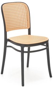 Krzesło K-483 naturalne/czarne HALMAR