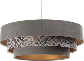 Lampa wisząca TRIO MIX szara/wielokolorowa