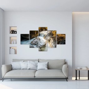 Obraz - Strumień leśny (125x70 cm)