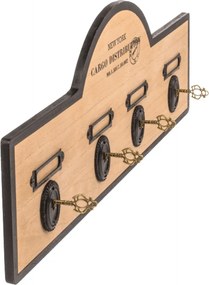 Wieszak ścienny DEPOT 43 cm z haczykami w kształcie klucza