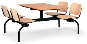 Euroseat Zestaw kuchenny 1930 x 1200 - siedziska buk, blat czereśnia