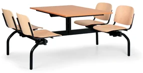 Euroseat Zestaw kuchenny 1930 x 1200 - siedziska buk, blat czereśnia