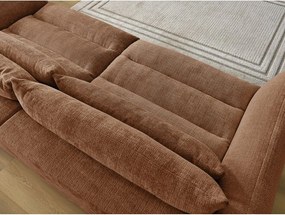 Pomarańczowa sofa z tkaniny szenilowej 276 cm Neil – Bobochic Paris