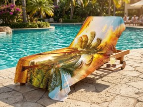 Ręcznik plażowy XX-large szybkoschnący SOLIVANA kolorowy 150 x 210 cm, 100% mikrofibra
