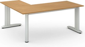 Narożne biurko PRIMO FLEXIBLE, 180x160 cm, buk