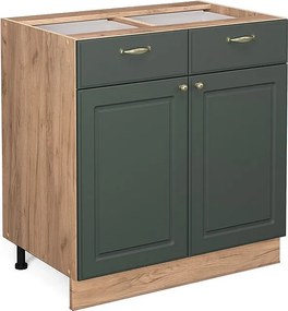 Szafka dolna do kuchni green gold country 80x51.6x82 fame-line