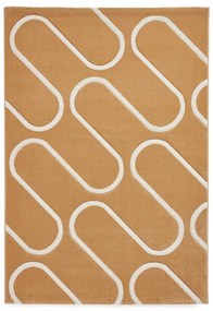 Dywan w kolorze ochry 80x150 cm Linear Curve – Catherine Lansfield