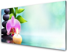 Szkło Ozdobne do Kuchni Orchidea nad Lustrem Wody