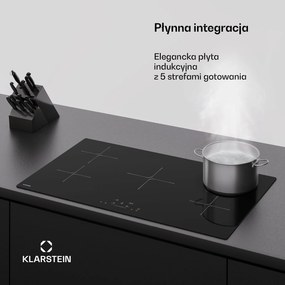 Klarstein PowerGlide 90cm Płyta Indukcyjna 5 Stref Gotowania Czarny