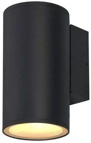 Czarny zewnętrzny kinkiet tuba - 2X D177 M0-B75