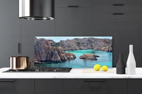 Panel Szklany Piaszczysta Zatoka wśród Skał