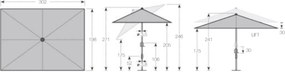 KNIRPS APOLL 300 x 200 cm niebieski