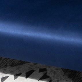 HOMCOM Sofa do Spania, 5-stopniowa Regulacja, Imitacja Zamszu, Rama Metalowa, w zestawie Poduszki, Granatowa