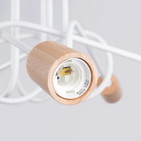 Żyrandol EMBER 5 biały SOLLUX  LIGHTING