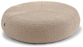 Beżowe legowisko dla psów z materiału bouclé ø 90 cm Senso Pouffe Greige M/L – MiaCara