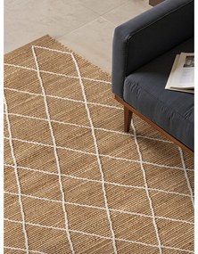 Dywan z juty tkany ręcznie w naturalnym kolorze 80x150 cm Kunu – Hanse Home