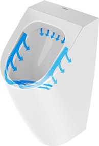 Duravit Soleil pisuar - bezkołnierzowa konstrukcja