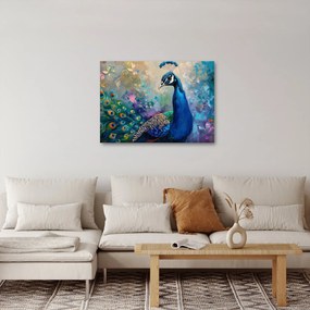 Obraz - Malowanie pawia (70x50 cm)