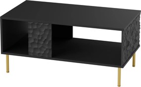 Czarna ława z elementami 3D Bullet